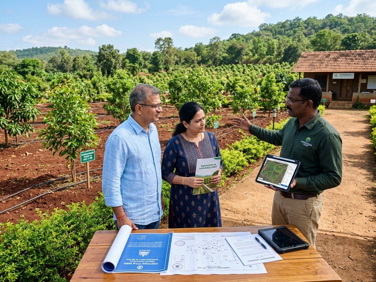 Expert management and transparency at Krushi Bhoomi Farms